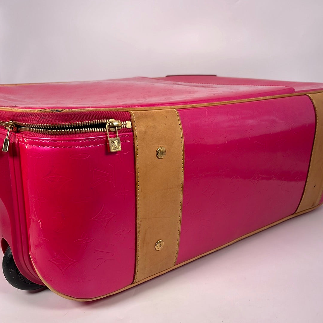 Preloved Louis Vuitton Pegase Pink VernIs Monogram Suitcase SP0053 020923