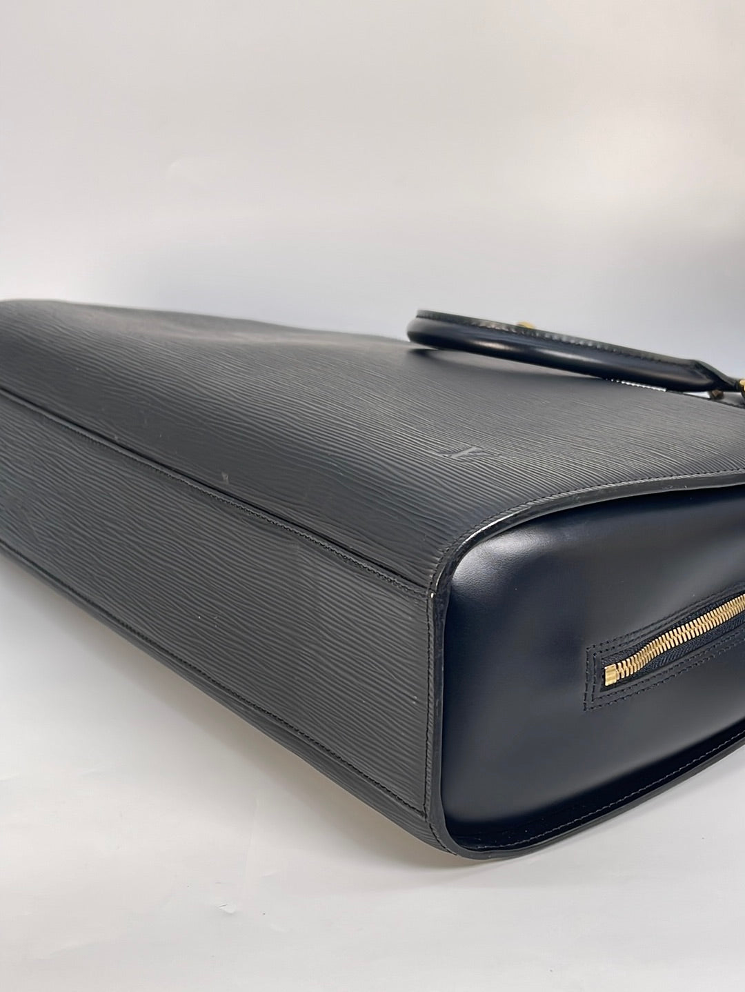 LOUIS VUITTON Epi Sorbonne School Business Laptop Briefcase Black AUTHENTIC