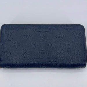 Preloved Louis Vuitton Dark Navy Empreinte Zippy Compact Wallet