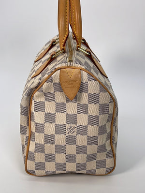 Preloved Louis Vuitton Speedy 25 Damier Azur Bag SD1017 022023 –  KimmieBBags LLC