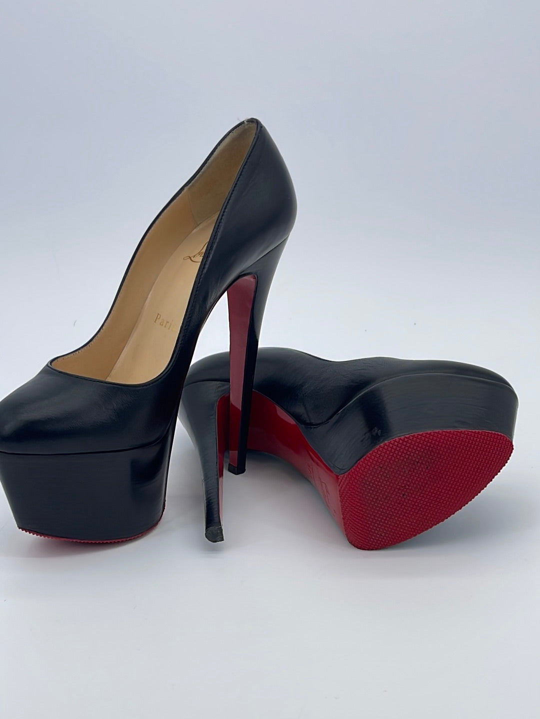 platform red bottom heels