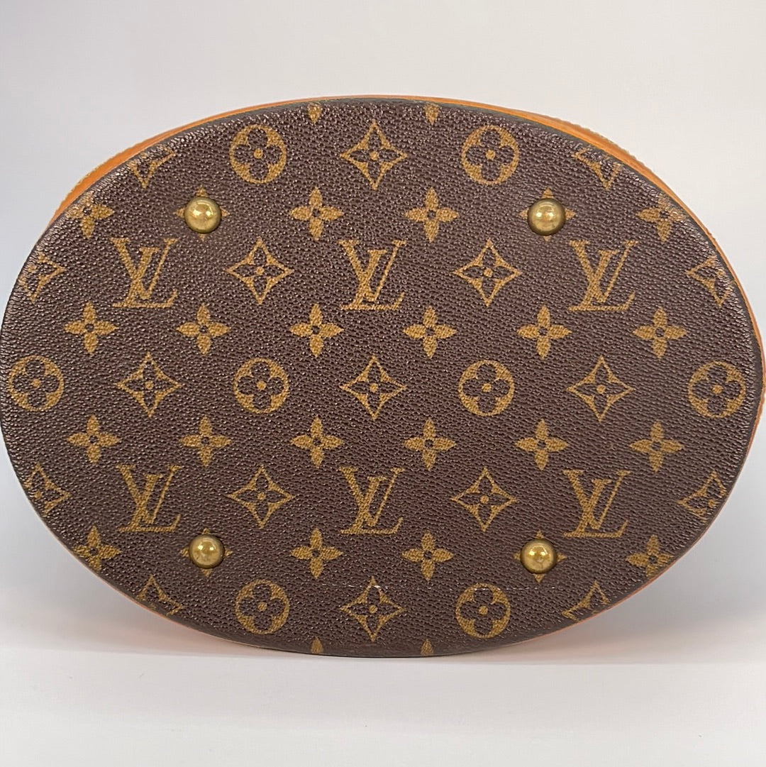 Vintage Louis Vuitton GM Bucket Monogram Bag DK1127 032923