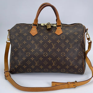 PRELOVED Louis Vuitton Monogram Speedy 35 Bandolier Bag RI3185 031323