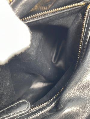 PRELOVED Christian Dior Black Lambskin Cannage Delices Handbag 01RU0121 011123