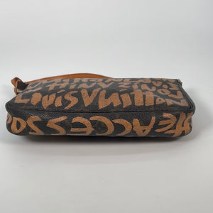 Louis Vuitton Vintage Ebene And Grey Monogram Graffiti Coated Canvas  Pochette Accessoires Gold Hardware, 2001 Available For Immediate Sale At  Sotheby's