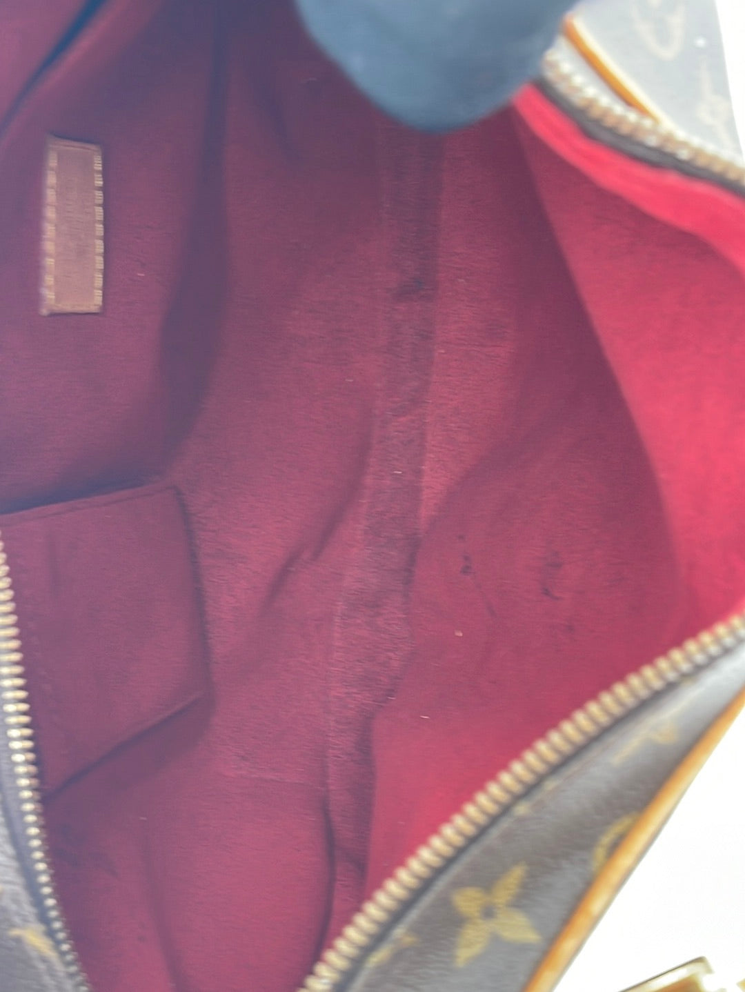 Croissant cloth handbag Louis Vuitton Brown in Cloth - 36275085