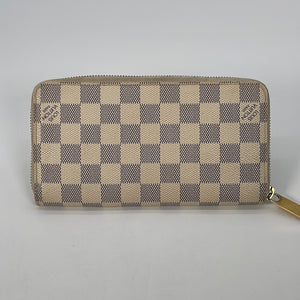 Preloved Louis Vuitton Damier Azur Zippy Long Wallet VI4047 022223