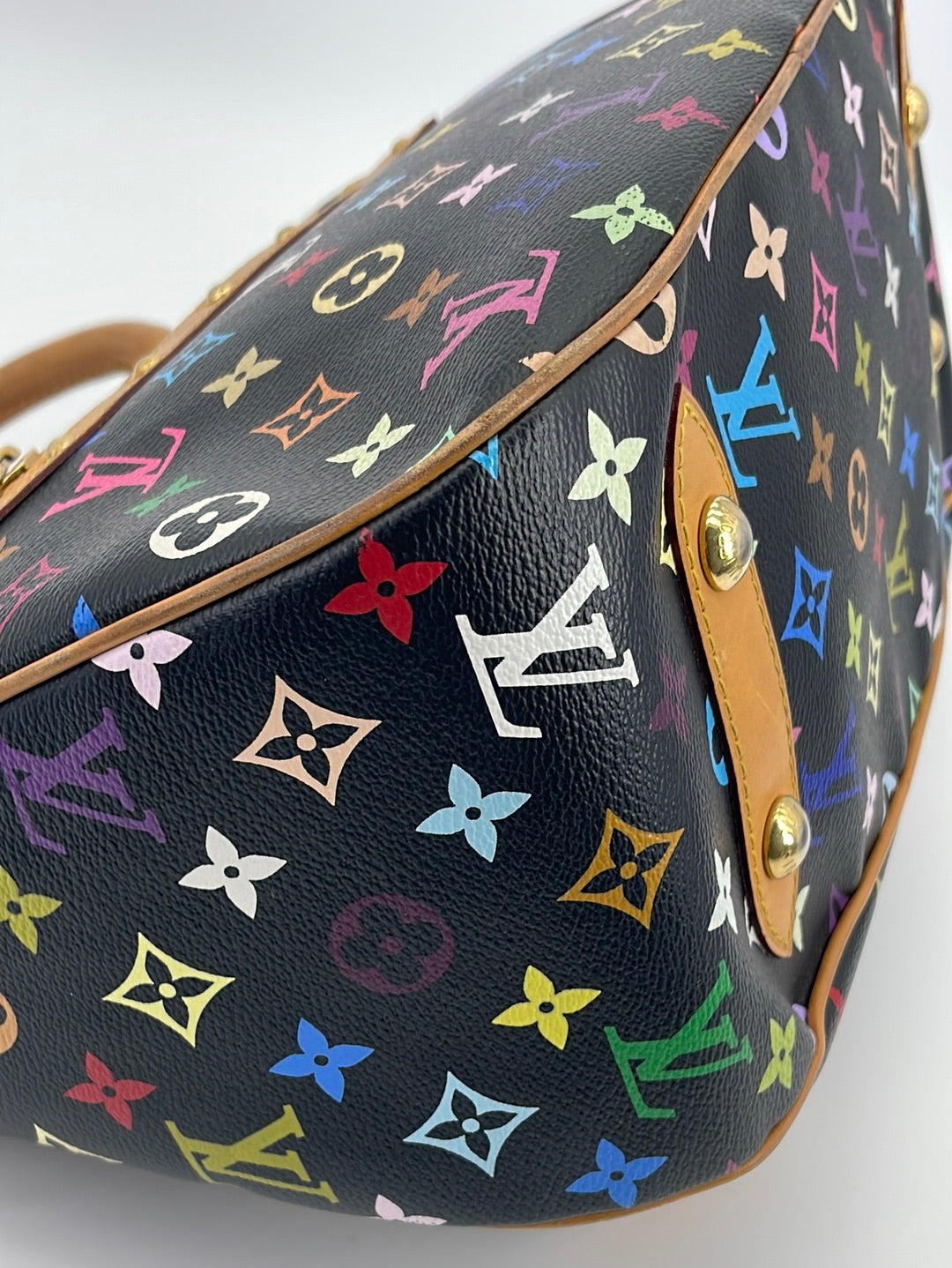 $3000 Louis Vuitton Monogram Multicolor Black Rita Gold Chain Bag Purse -  Lust4Labels