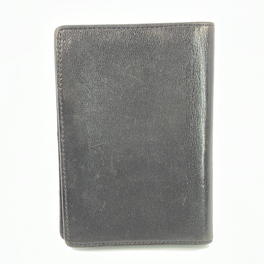 Preloved CHANEL Black Leather Bifold Wallet 2758057 121522