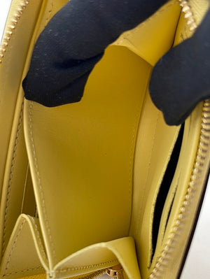 PRELOVED Louis Vuitton Yellow Vernis Zippy Coin Purse TS5103