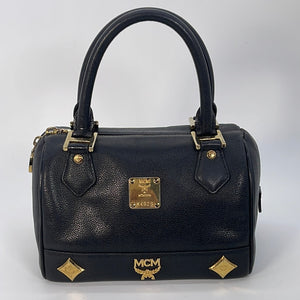MCM Boston Handbag in Black
