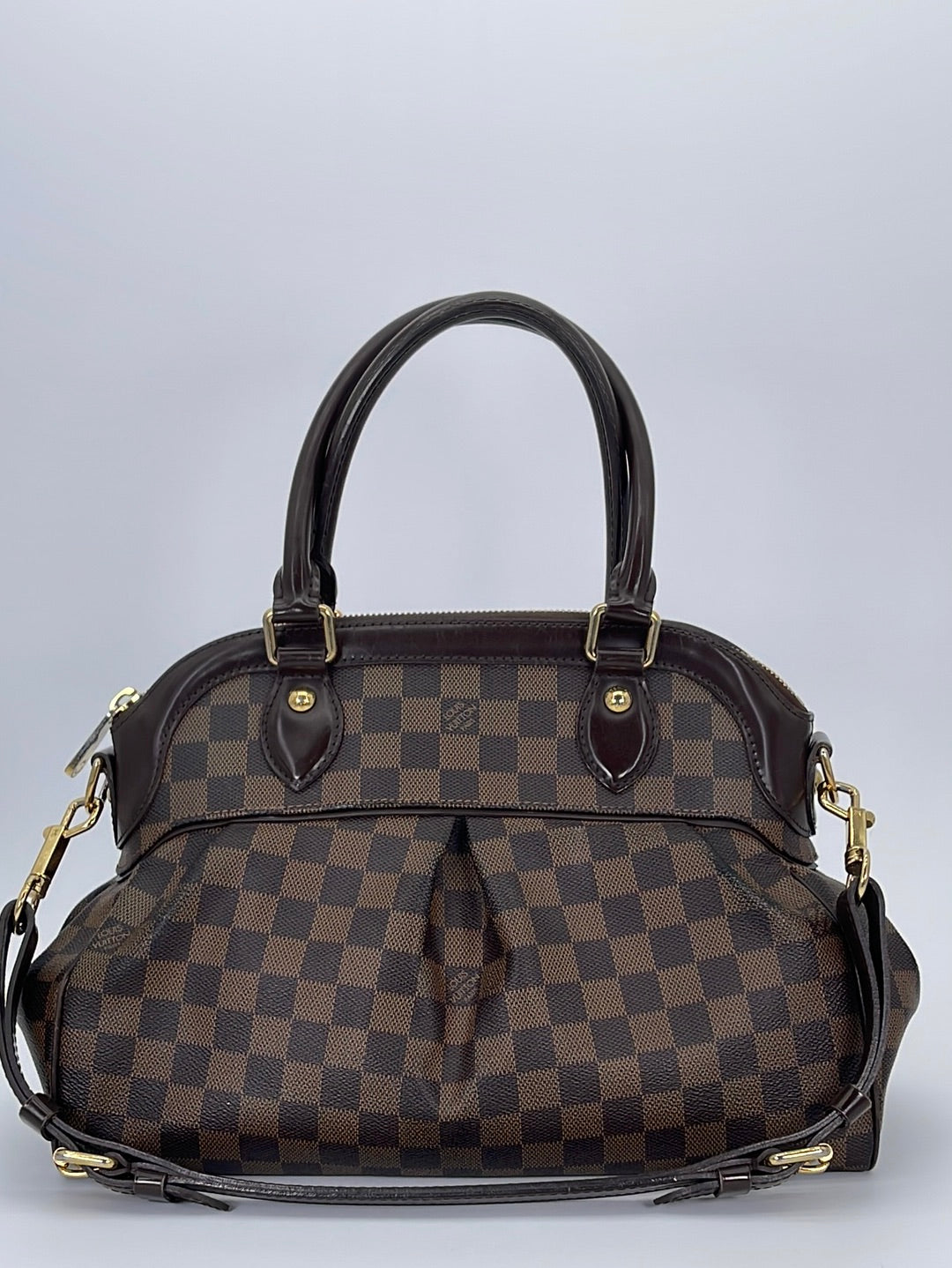 Louis Vuitton Damier Ebene Canvas and Leather Trevi PM Bag Louis Vuitton