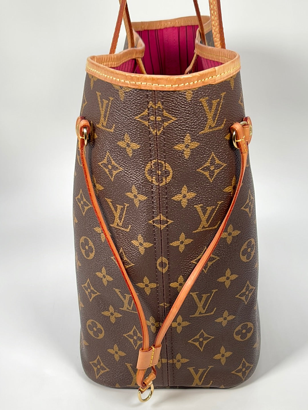 Louis Vuitton Monogram Neverfull MM Tote Bag (hot pink interior) SD2290 020123