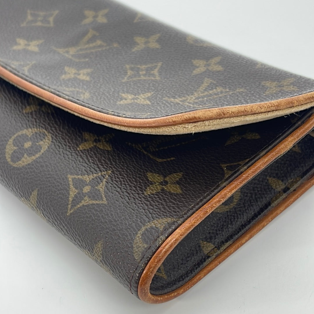 PRELOVED Louis Vuitton Discontinued Pochette Twin GM Monogram Crossbody Bag  CA0040 022223