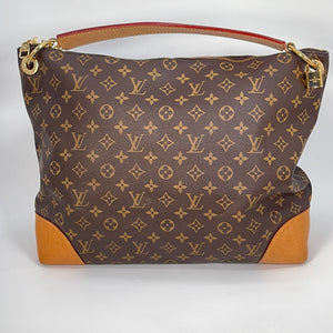 Louis Vuitton Sully PM Shoulder Bag Brown Canvas Authentic
