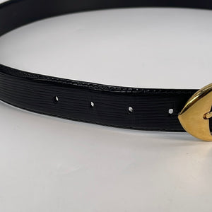 PRELOVED Louis Vuitton Black Epi Leather Belt CT0973 013023