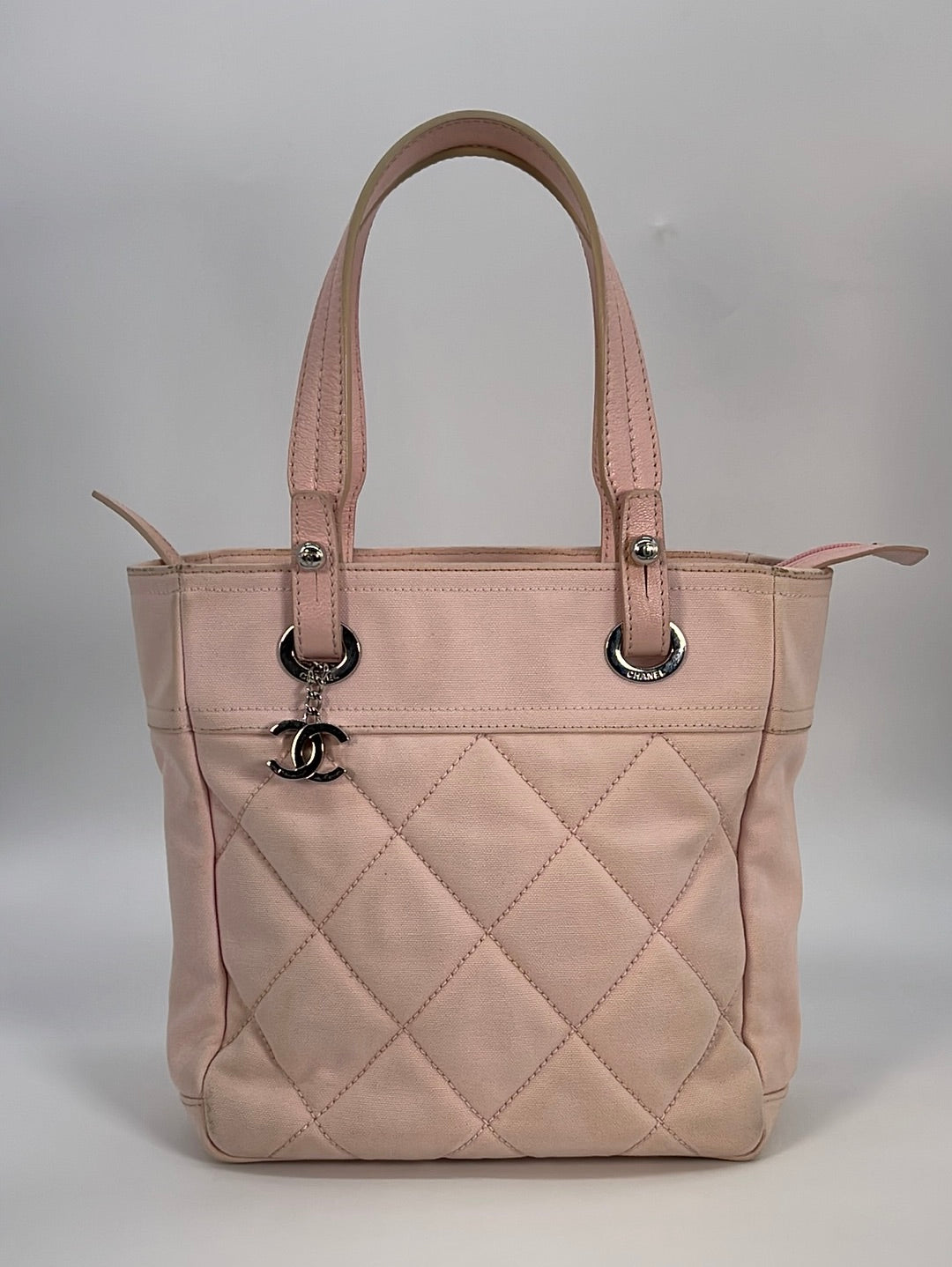 Preloved Chanel Pink Quilted Canvas Biarritz Soft Tote 12586392 012322 –  KimmieBBags LLC