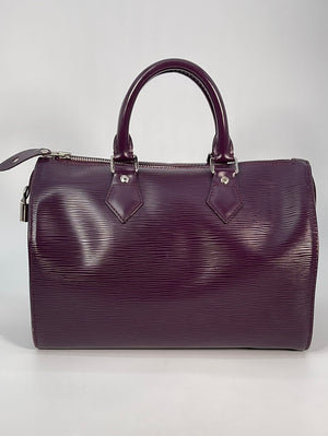 Vintage Louis Vuitton Purple Epi Speedy 30 Bag SP3048 011123