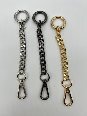 NEW CHAIN Circle Link Extender - Crossbody and Shoulder Bag Extender 6.5" - 3 Colors 080923