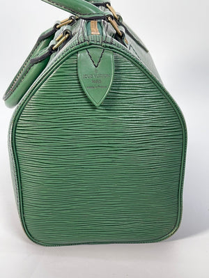 Vintage Louis Vuitton Speedy 25 Green Epi Leather Bag VI0942 022023