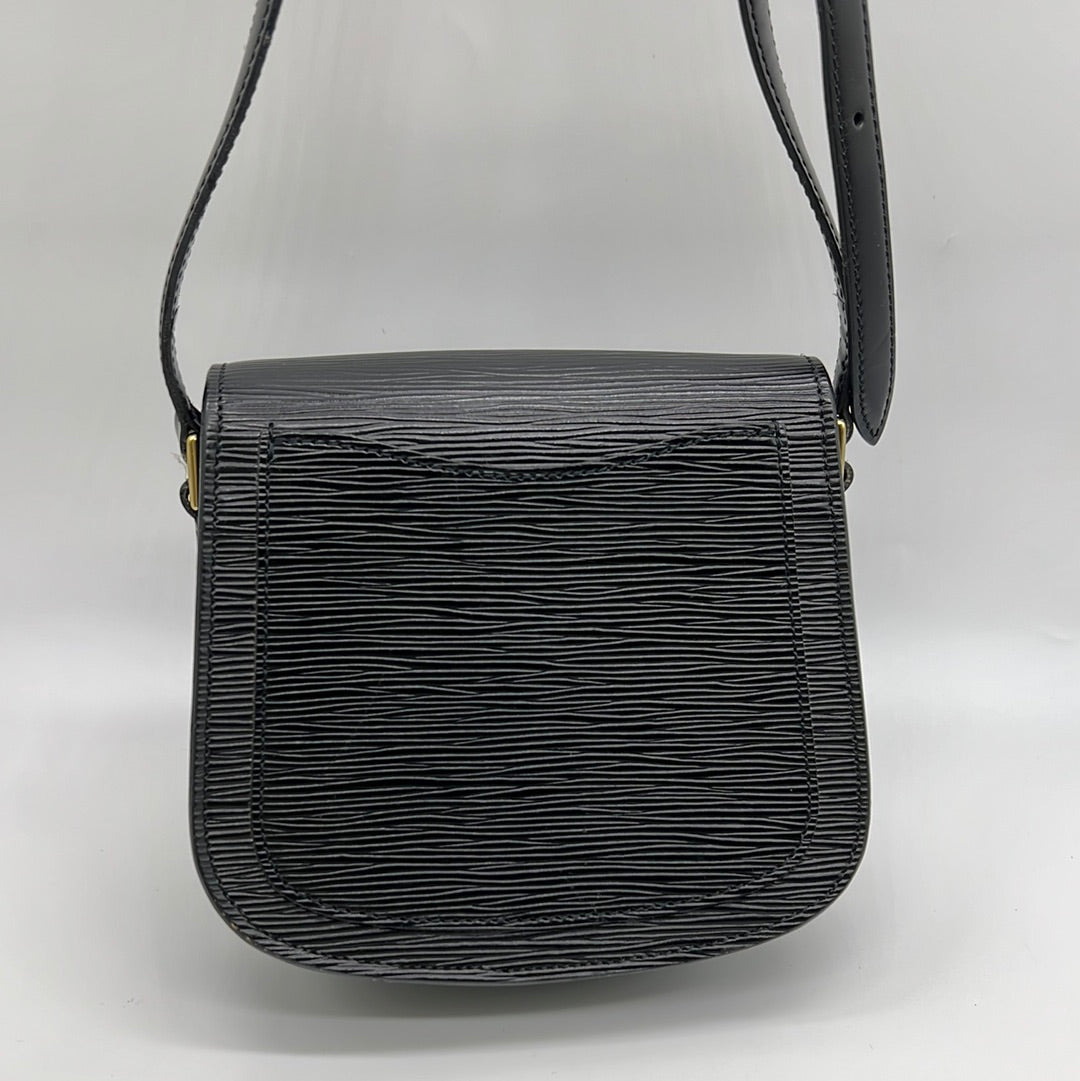 Louis Vuitton Black Epi Leather Saint Cloud Mini Crossbody Flap