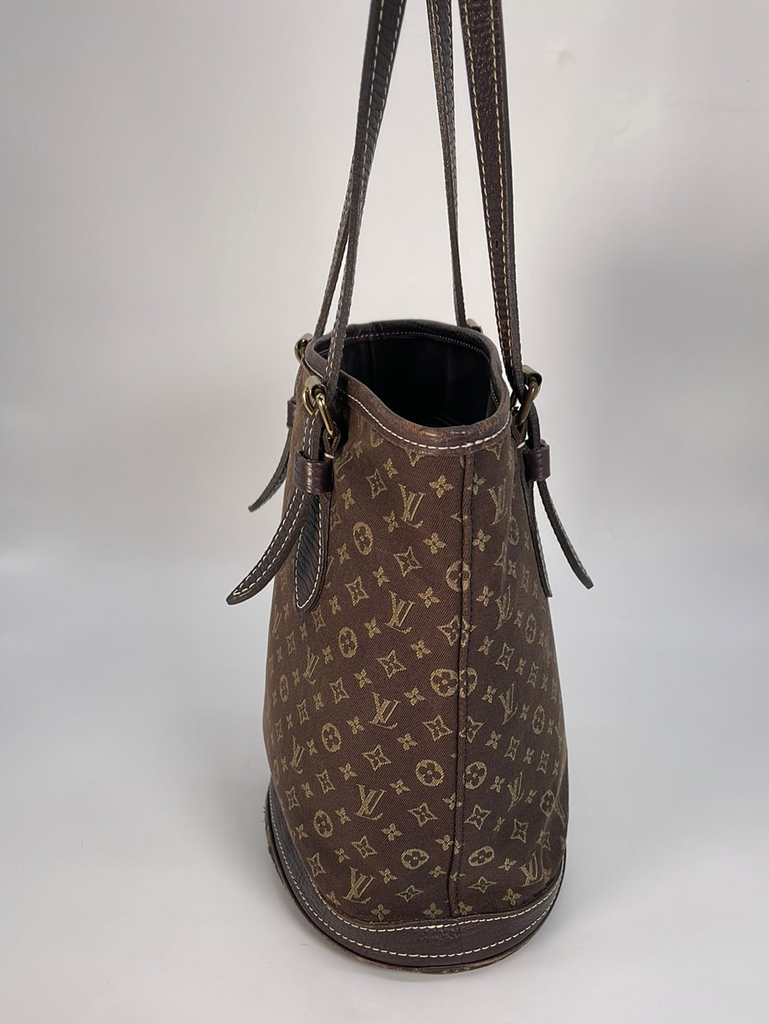 Louis Vuitton Petit Bucket Bag Mini Lin at 1stDibs