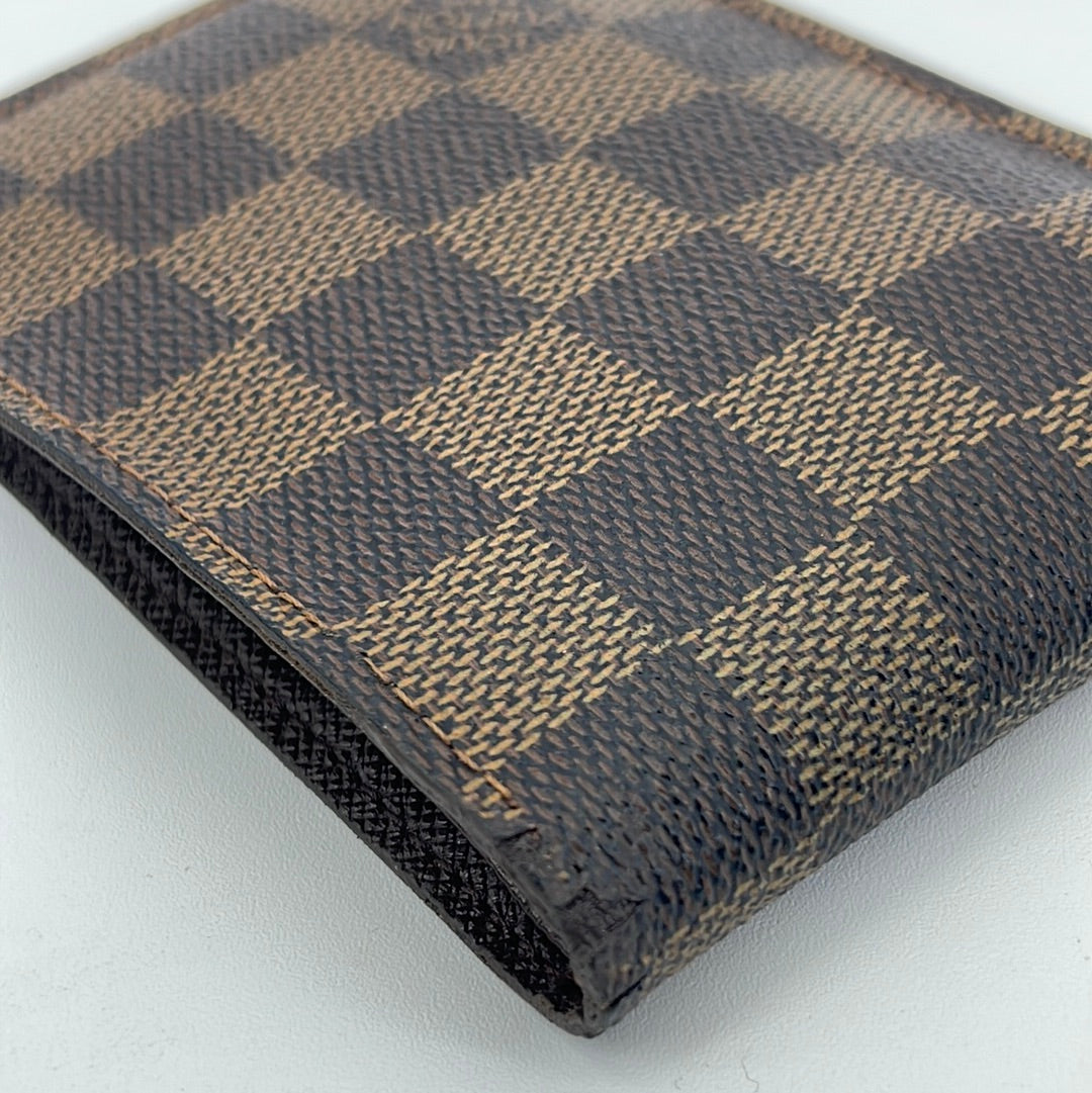 Preloved Louis Vuitton Damier Ebene Leather Wallet Men’s Bi-Fold Wallet RA0074 040223