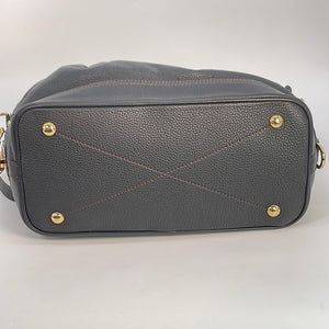 Preloved Louis Vuitton Laser Cut Monogram Black Leather Stellar Handbag with Shoulder Strap AR1190 121722
