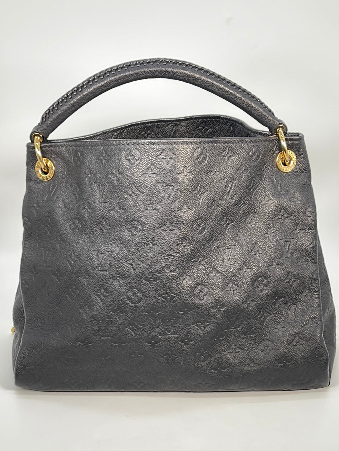 PRELOVED Louis Vuitton Artsy Black Monogram Empreinte Leather MM Handbag CA1185 020123