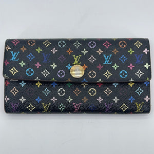 PRELOVED Louis Vuitton Black Multicolor Sarah Wallet TH0095 011623 LIG –  KimmieBBags LLC