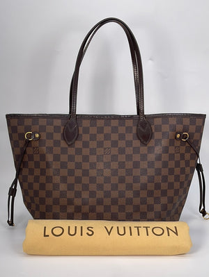 NEW! 2018 Louis Vuitton Damier Ebene Canvas Neverfull MM Tote