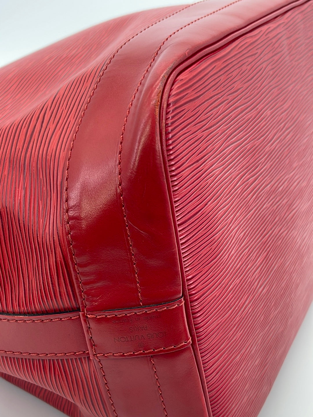 Red Louis Vuitton Epi Petit Noe Bag – Designer Revival