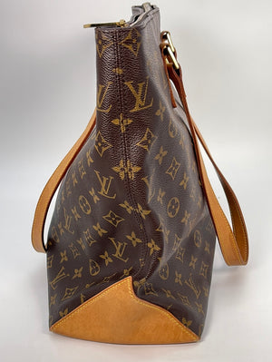 LOUIS VUITTON Monogram Canvas Cabas Mezzo Brown Tote Bag