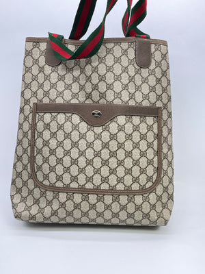 Vintage Gucci Monogram Tote Bag - Gucci