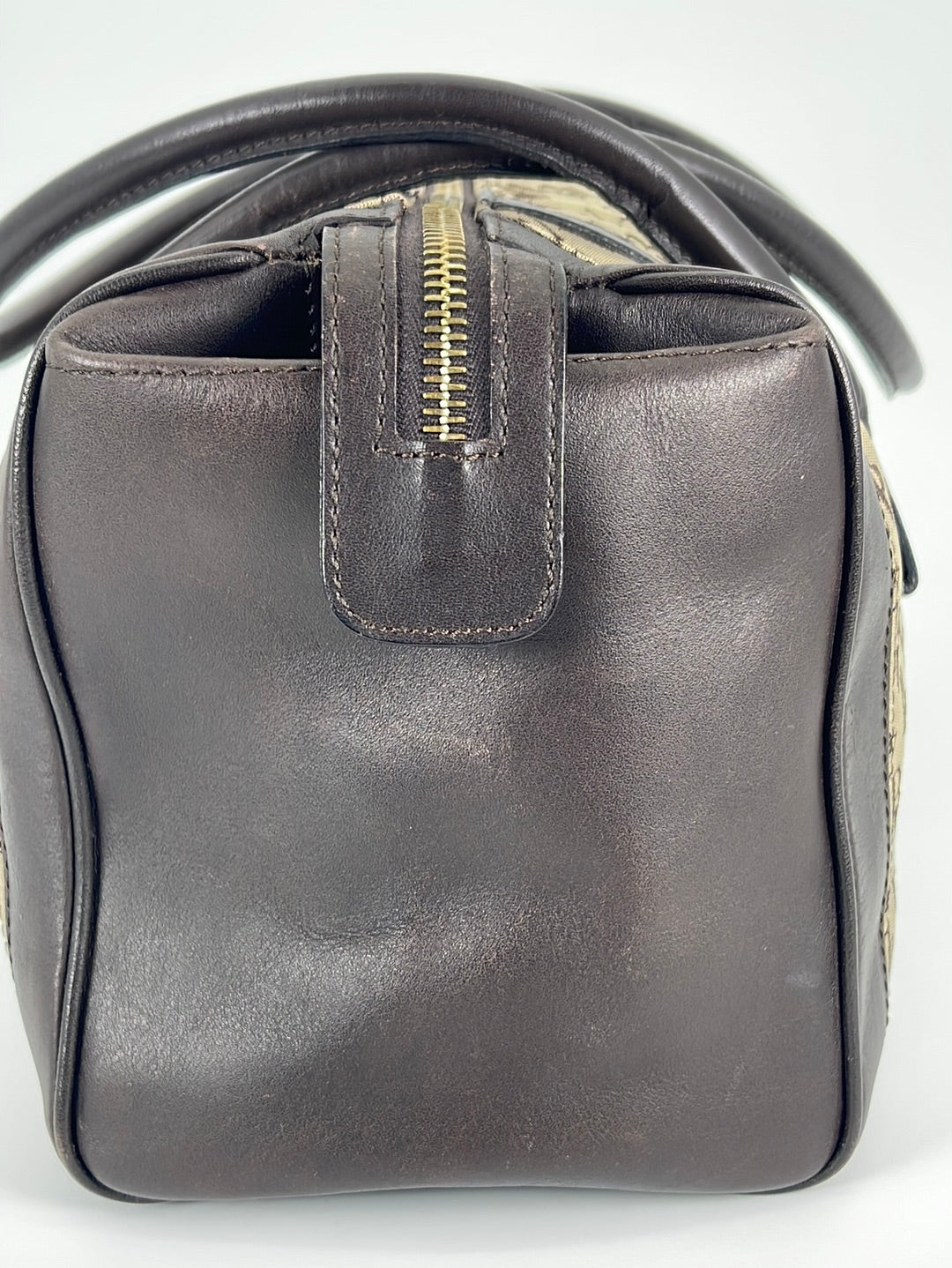 Gucci Black Pebbled Leather Vintage Speedy Bag Black Doctors
