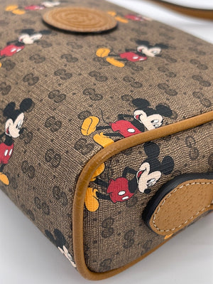 Gucci Pre-Owned x Disney 2019 GG Mickey Mouse Canvas Mini Backpack