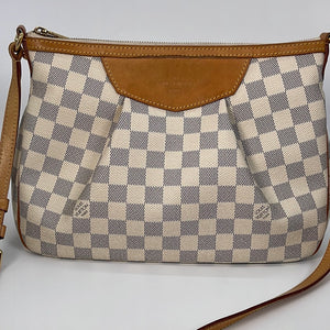 Replica Louis Vuitton N41111 Siracusa GM Shoulder Bag Damier Azur Canvas  For Sale