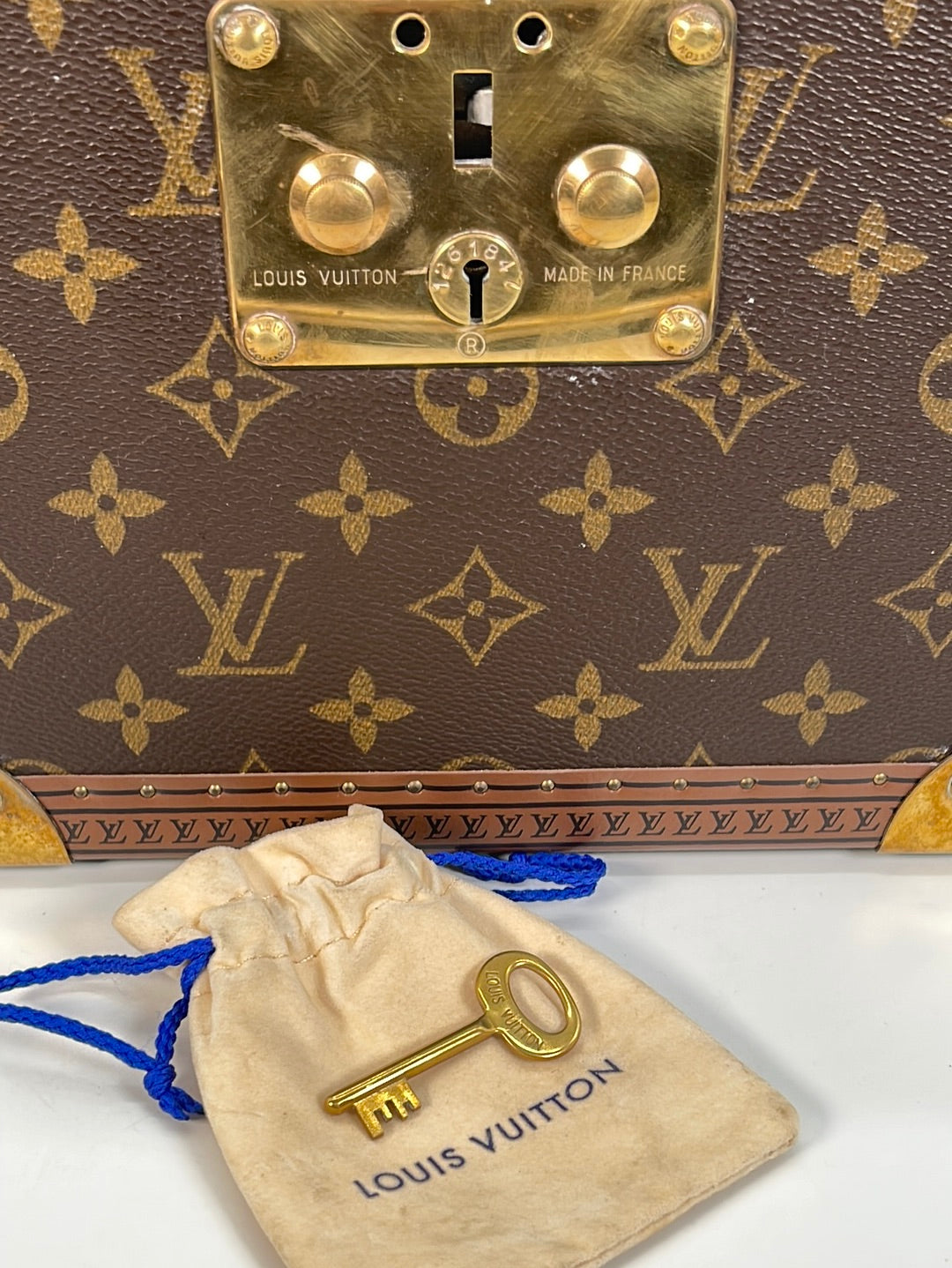Preloved Louis Vuitton Boite Flacons Beauty Vanity Train Hard Trunk Case 1057029 030523