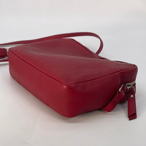 PRELOVED Saint Laurent Lou Camera Red Leather Bag GLT470299.0917 012423