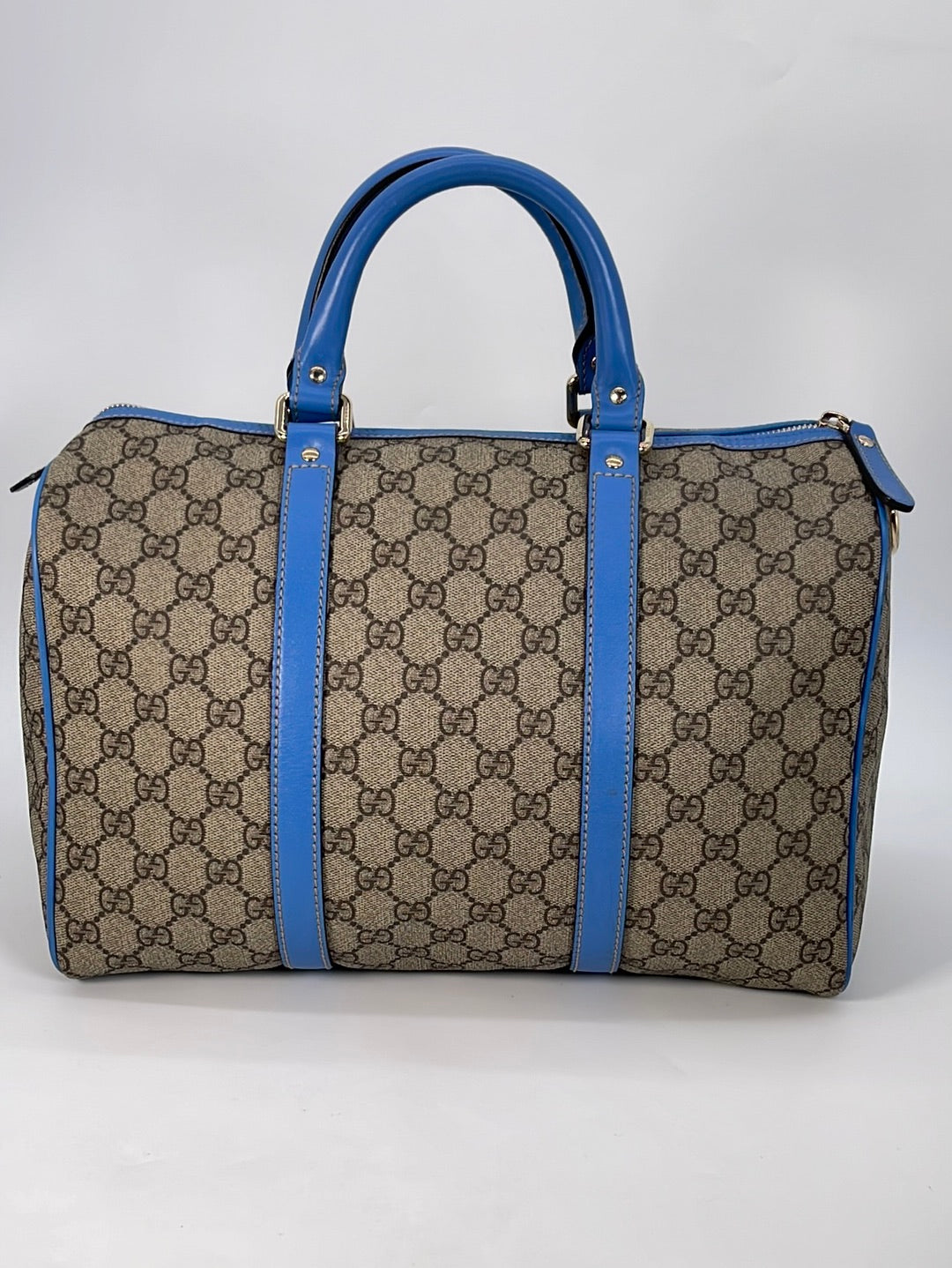 Gucci Brown GG Supreme Boston Bag Beige Dark brown Leather Patent leather  Cloth Cloth ref.302012 - Joli Closet
