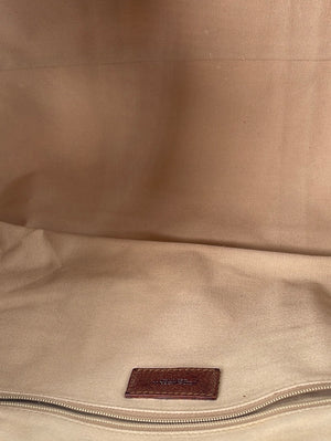 Preloved Dolce & Gabbana Brown Leopard Print Travel Duffle Bag J3XMQT2 032223