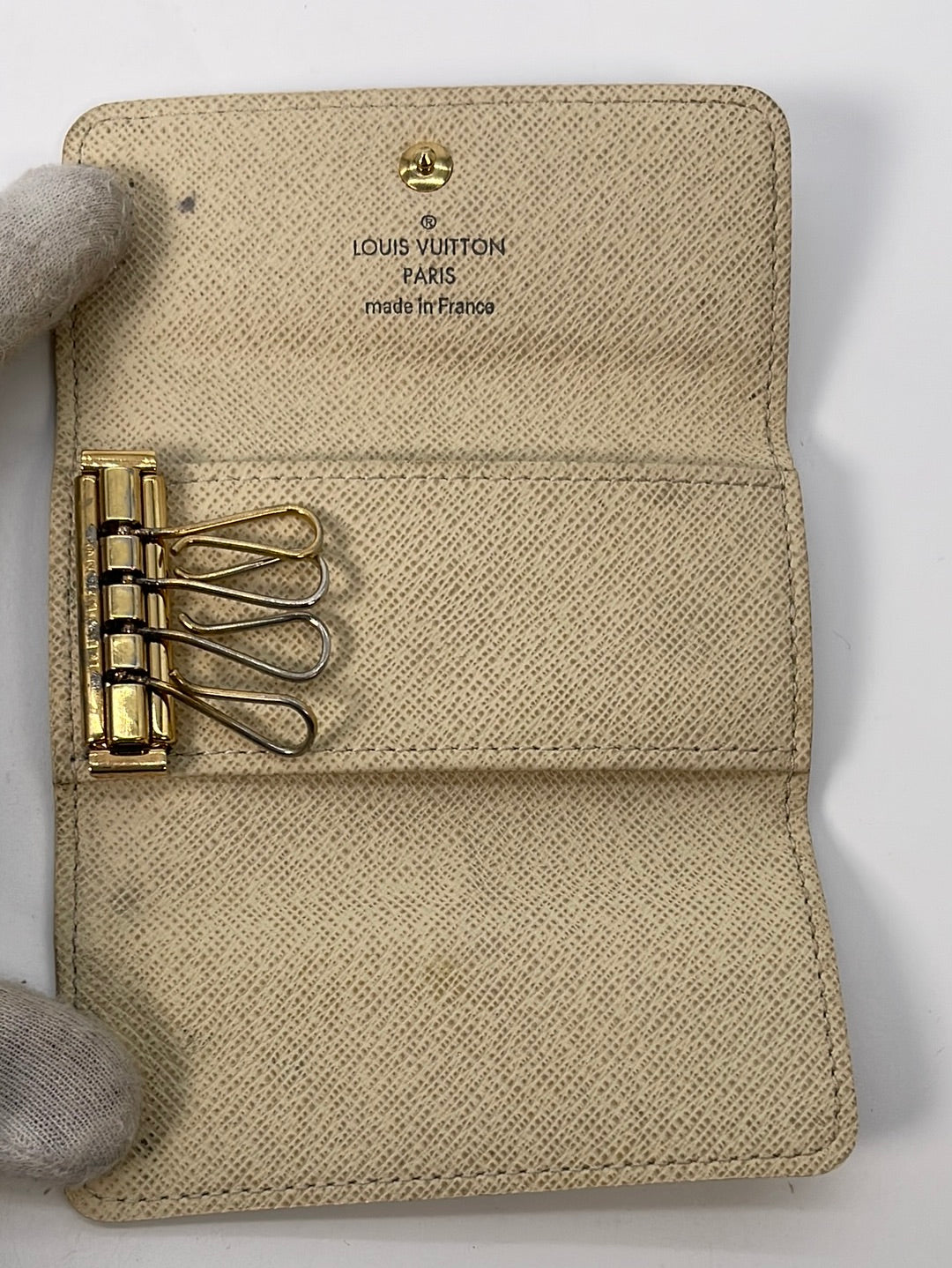 Preloved Louis Vuitton Damien Azur 4 Key Holder CT1126 021023 ** DEAL **