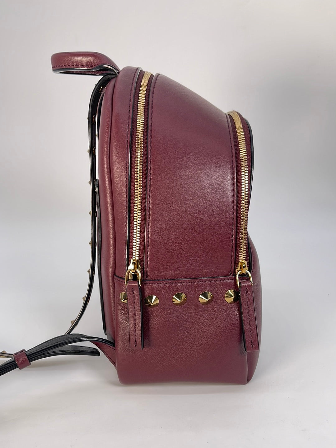Leather backpack MCM Red in Leather - 25133459