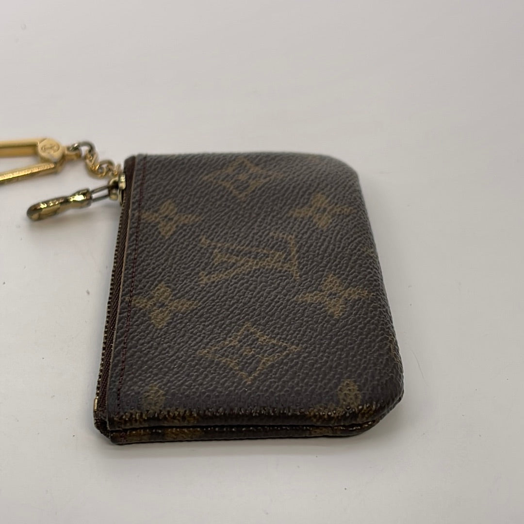 Louis Vuitton Monogram Canvas Key Pouch, Key Ring, handbag coin wallet