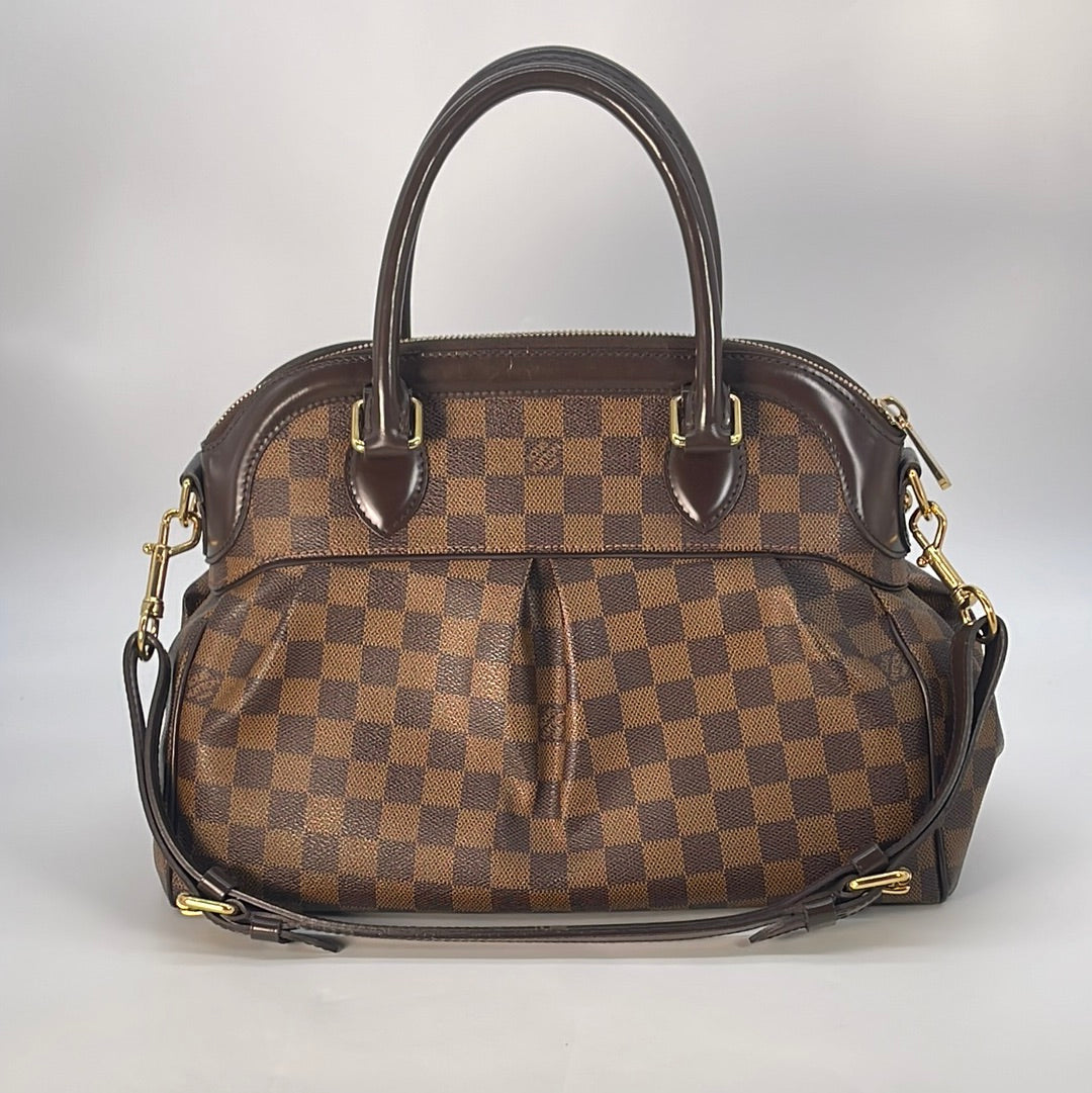 PRELOVED Louis Vuitton Trevi PM Damier Ebene Handbag TH3099 012423