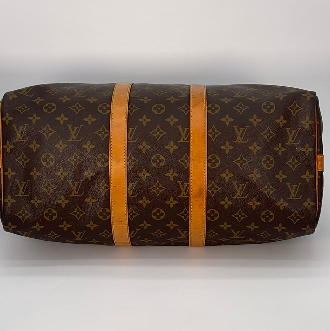 Vintage Louis Vuitton Keepall 45 Bandouliere with Strap