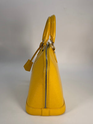 LOUIS VUITTON Women's Alma PM Epi Leather in Yellow