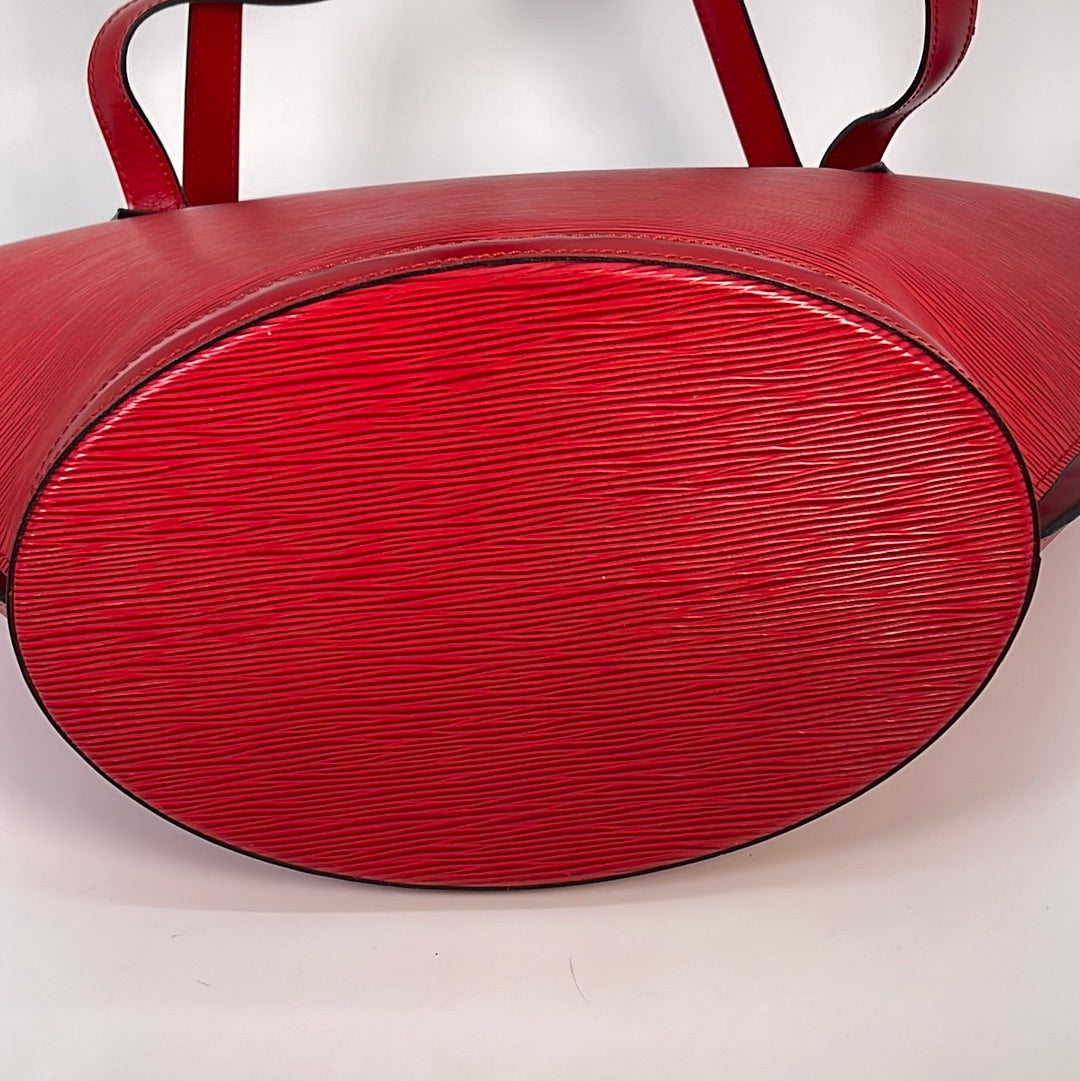 PRELOVED Louis Vuitton Saint Jacques GM Red Epi Leather Shoulder