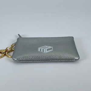 Preloved MCM Silver Coin Pouch 87KC2XG 031123