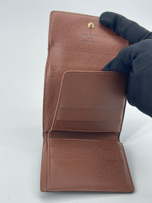 Louis Vuitton Monogram Mat Portefeiulle Elise Trifold Wallet /1J0209